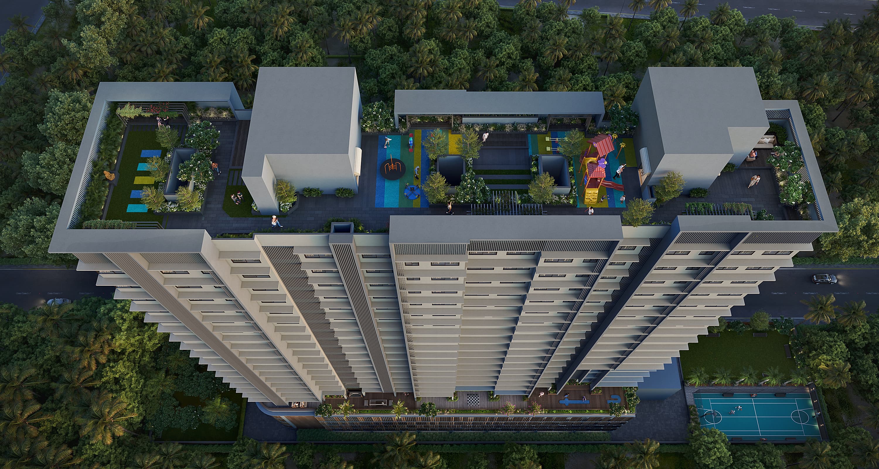 Rooftop amenities